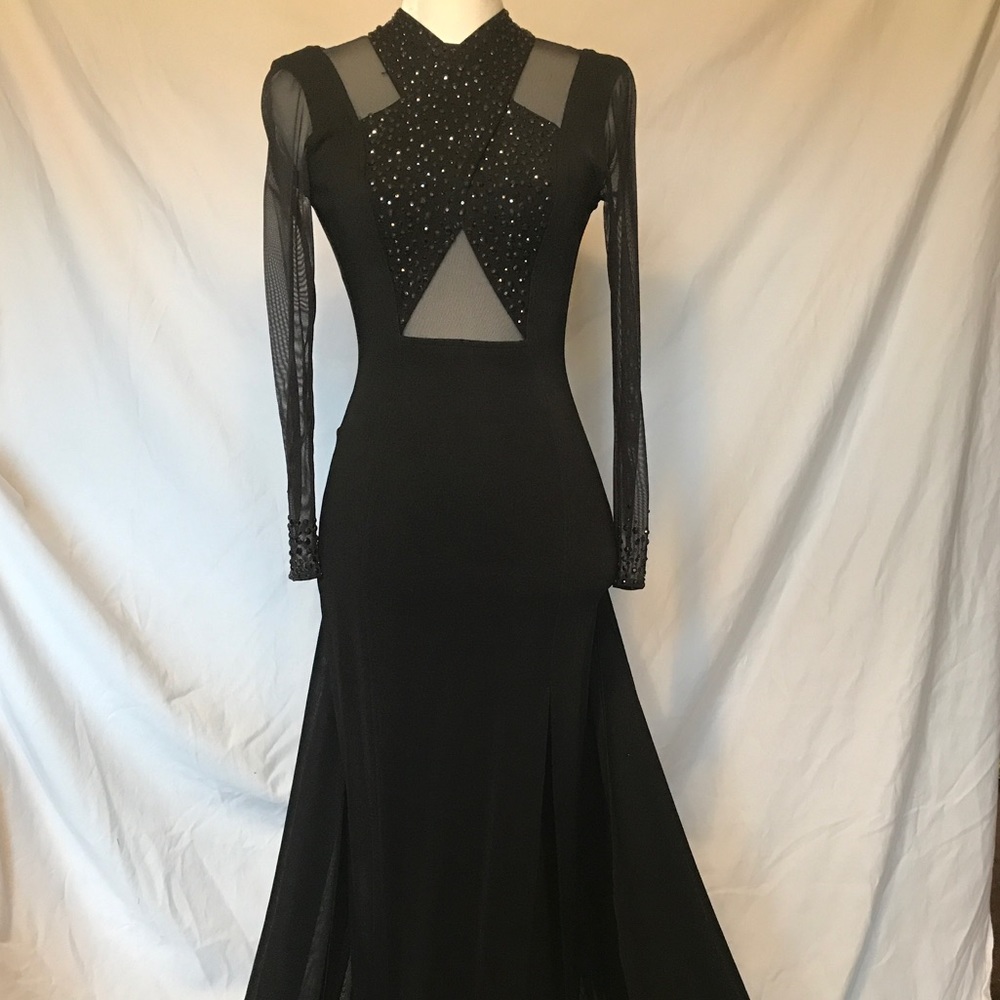 Custom Pageant Evening Gown W/ Swarovskis SZ 2